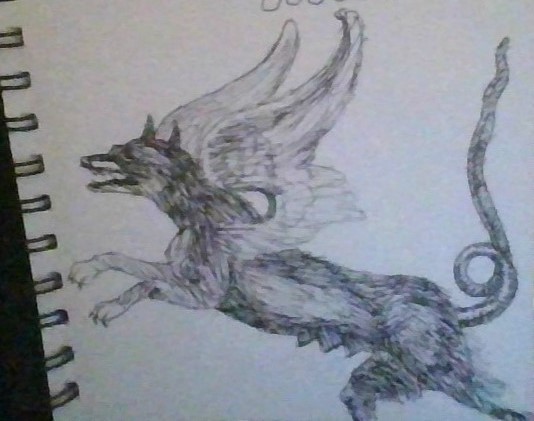 I can say with absolute certainty that this is an attempted recreation of what I saw on the screen. Sketchbook Photo