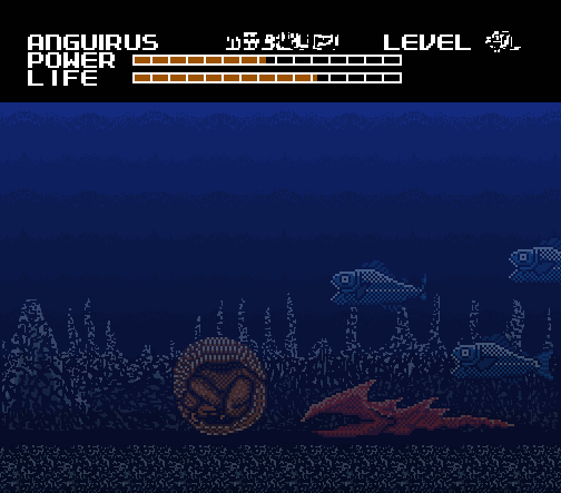 Fighting in the water