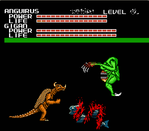 Fish ripped apart by Not-Gigan
