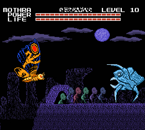 Cliff enemies walking into the mouth of a monster