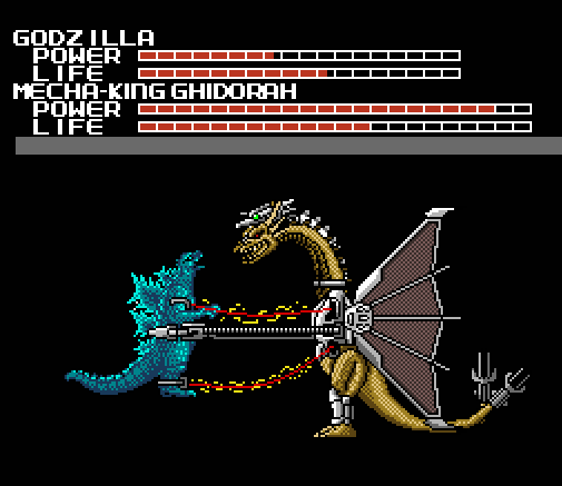 Mecha-King Ghidorah grab attack
