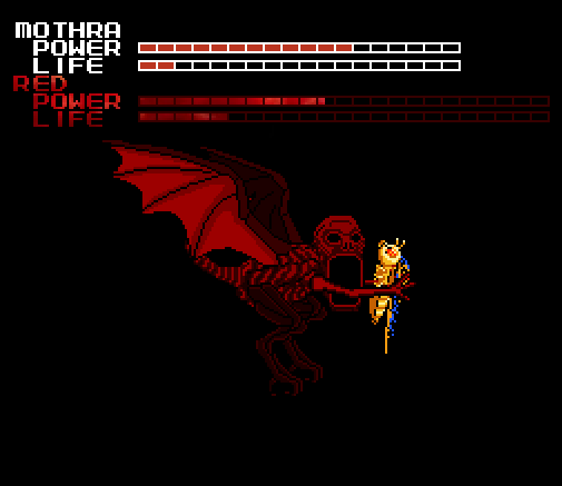 Red moments away from eating Mothra