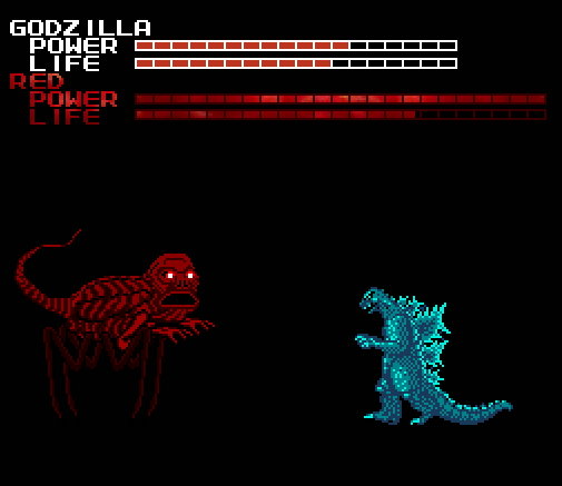 Red and Godzilla face off